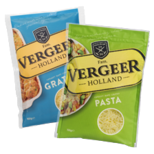 Vergeer geraspte kaas